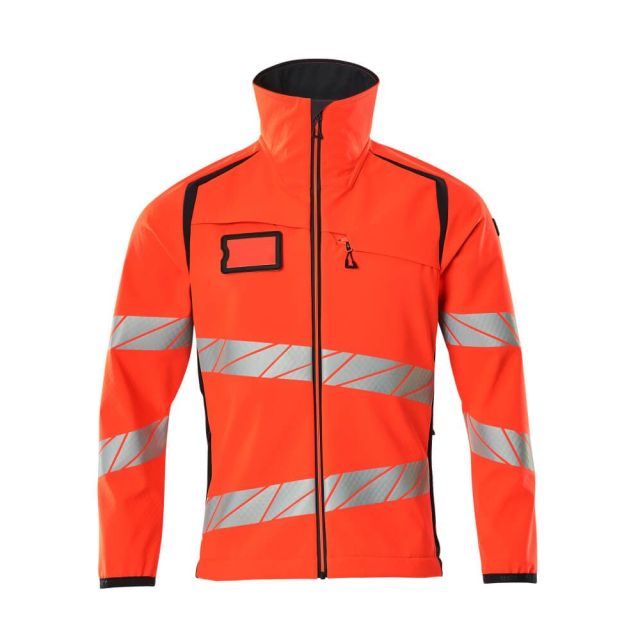 MASCOT Softshell Jakke Hi Vis Rød/Mørk Marine