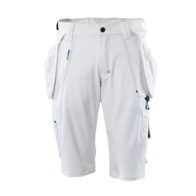 MASCOT Strectch Shorts Med Hængelommer Hvid