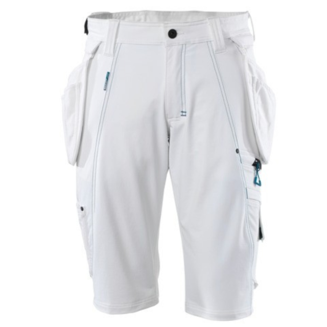 MASCOT Strectch Shorts Med Hængelommer Hvid