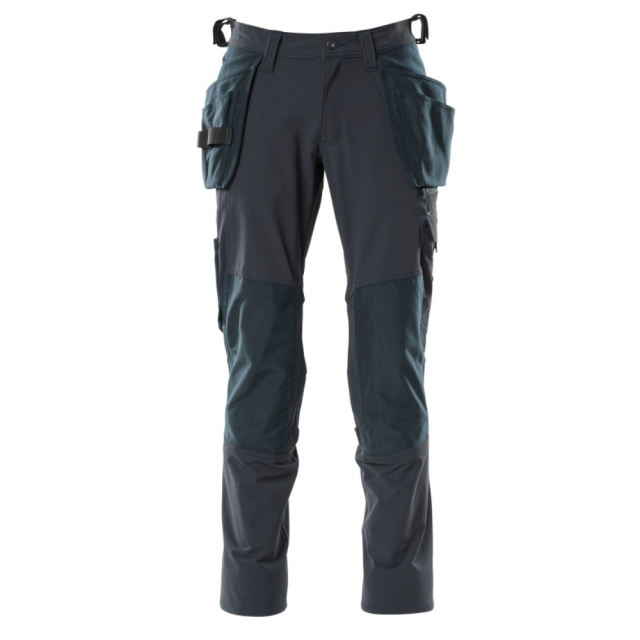 MASCOT Stretch Bukser m. Hængelommer Herre Mørk Marine