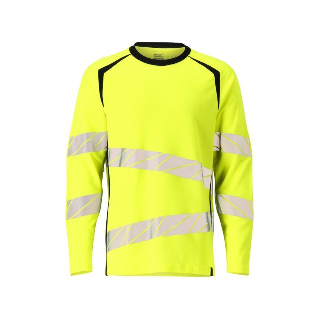MASCOT T-shirt l/æ Herre Hi-Vis Gul/Sort