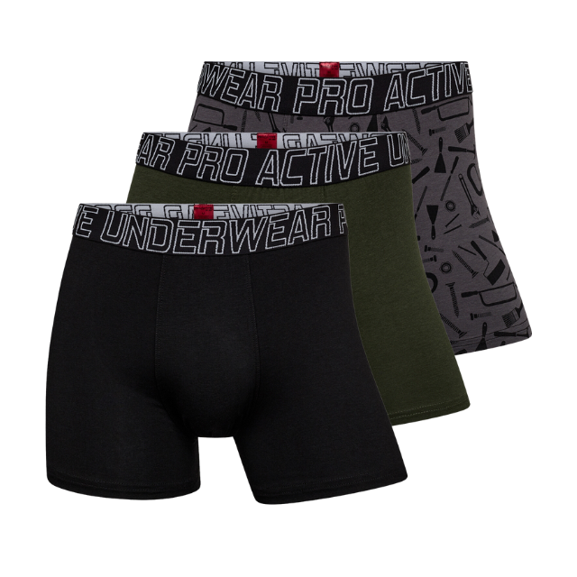 ProActive Tights 3-Pak Sort, Grå, Grøn