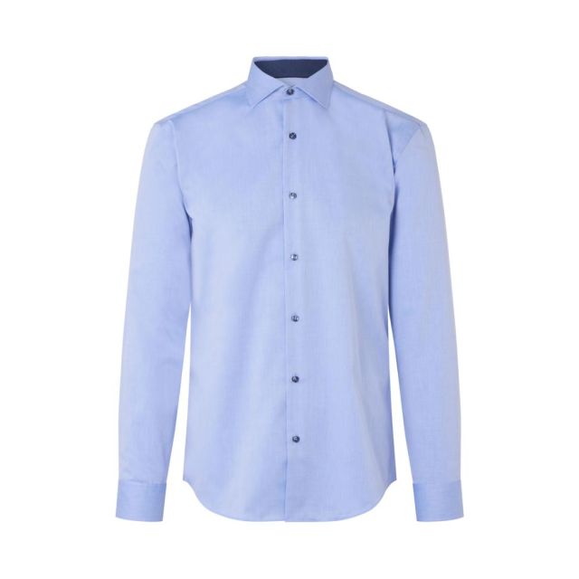 SEVEN SEAS Fine Twill Skjorte Lyseblå