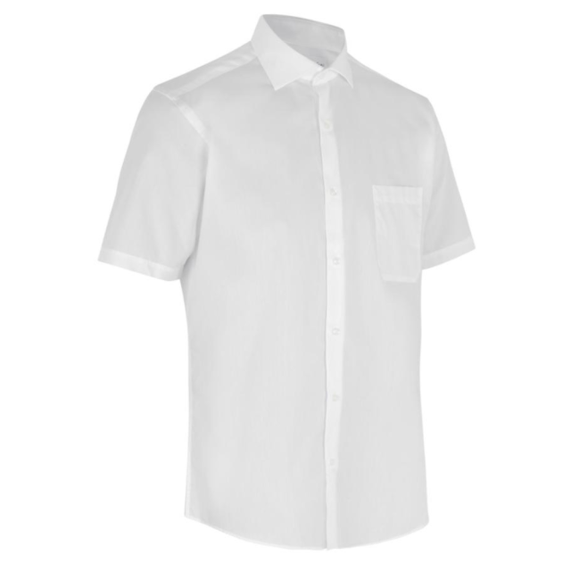 SEVEN SEAS Poplin Modern K/Æ Herre Hvid