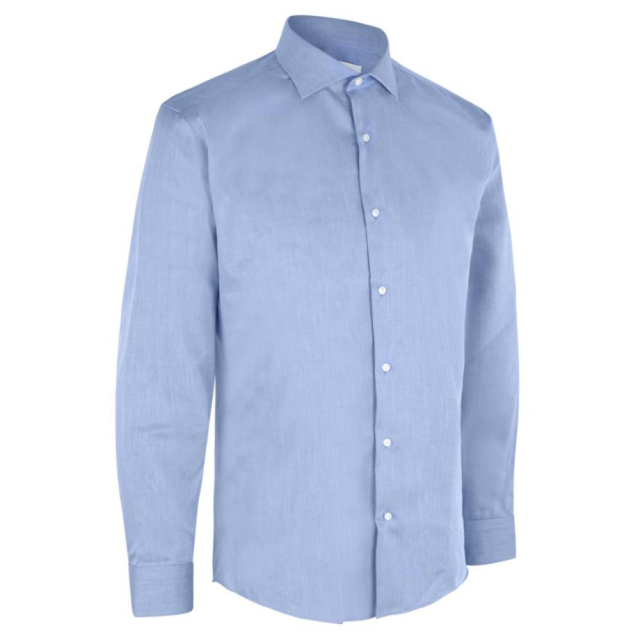 SEVEN SEAS Skjorte L/Æ Herre Lyseblå