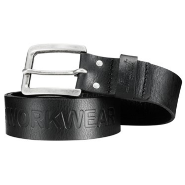 Snickers Læderbælte Sort