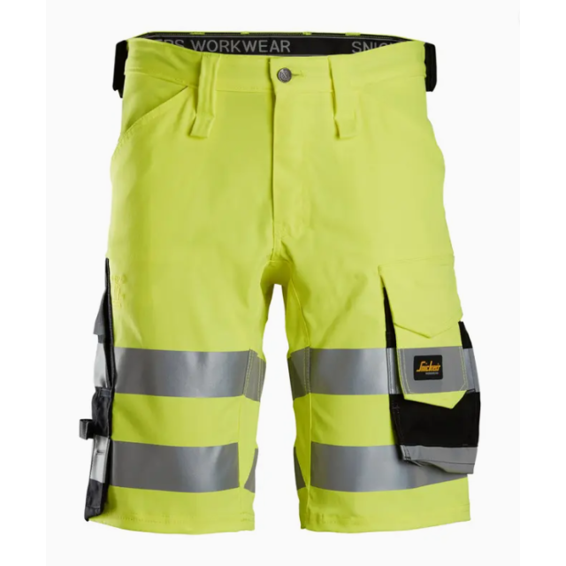 Snickers High-Vis arbejdsshorts med stretch