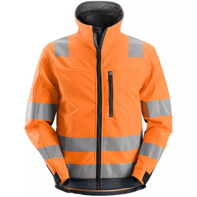 Snickers Softshelljakke Hi-Vis Orange kl. 3