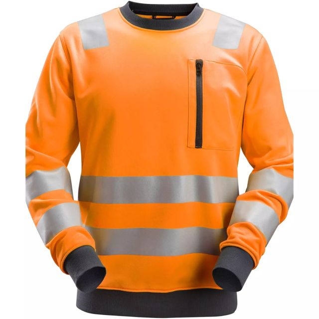 Snickers Sweatshirt Hi-Vis Orange kl. 2/3