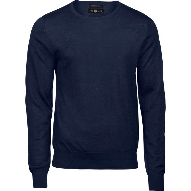 Tee Jays Style 6000 Crew Neck Knit Navy