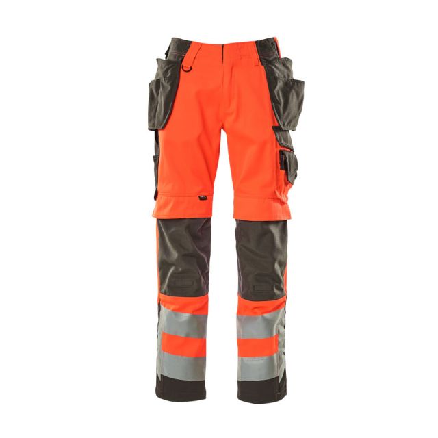 MASCOT® Wigan Hi-Vis Rød Buks Klasse 2