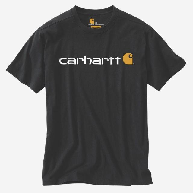 Carhartt core logo kortærmet t-shirt - sort