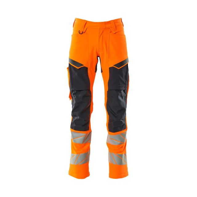 Mascot Bukser med knælommer - orange hi-vis