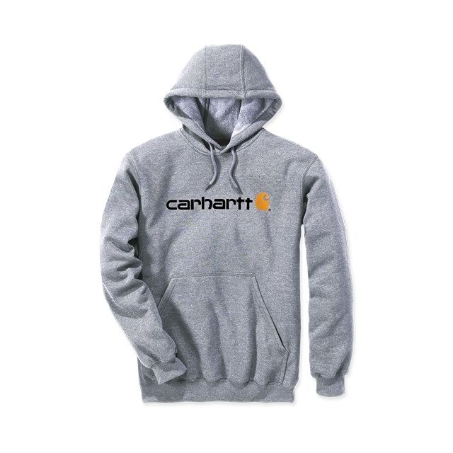 Carhartt signatur logo hættetrøje - grå