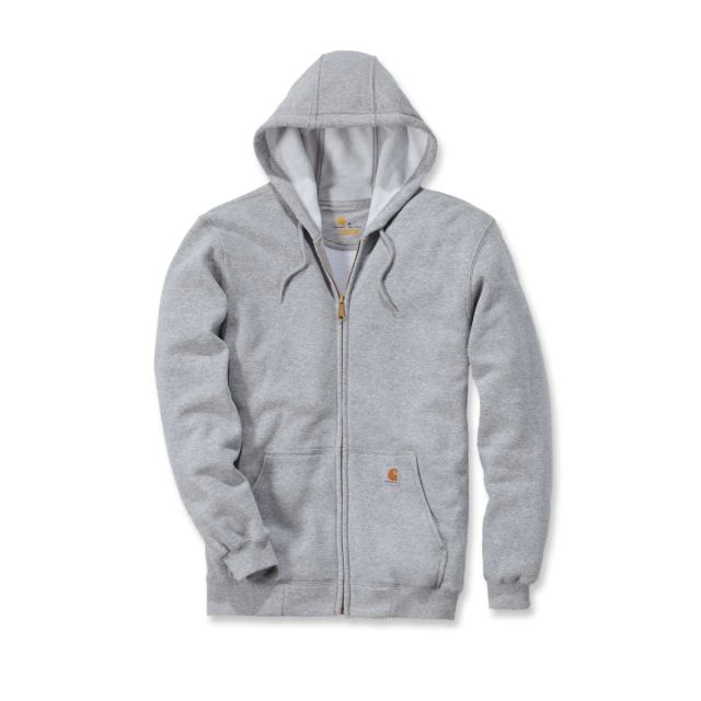 Carhartt sweatshirt med lynlås og hætte - grå