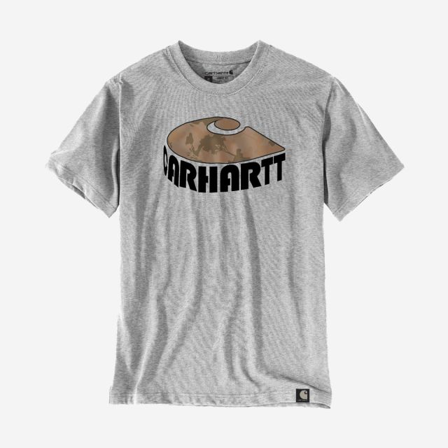 Carhartt S/Sleeve Camo C Graphic T-Shirt - grå